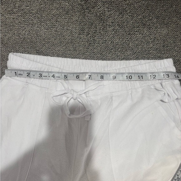 White gauze like Drawstring Pants - Picture 7 of 7
